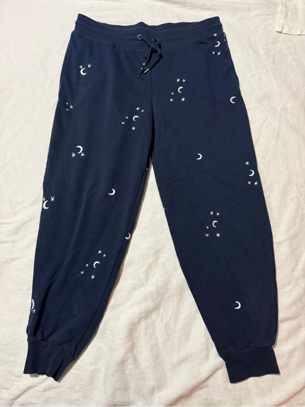 Women’s Honeydew Intimates Celestial Embroidered Moon Star Navy Sweatpants